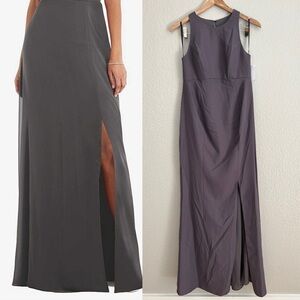 Nordstroms Dessy Collection Maternity Maxi Dress Bridesmaid Gown 6 NWT